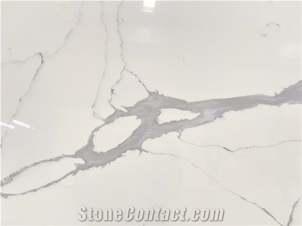 Calacatta Splendor Quartz Engineered Marble Artificial Stone